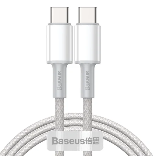 Baseus USB Type C - USB Type C kábel Power Delivery Quick Charge 100W 5A 2m fehér (CATGD-A02) - 1