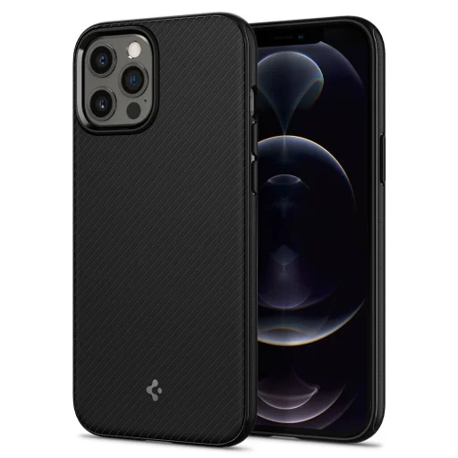 iPhone 12/ 12 Pro Spigen Mag Armor tok matt fekete (ACS01865) - 1