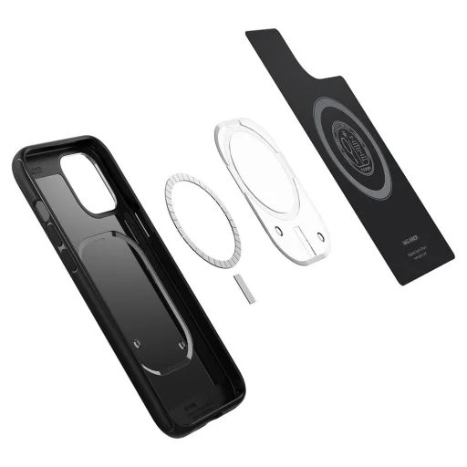 iPhone 12/ 12 Pro Spigen Mag Armor tok matt fekete (ACS01865) - 6