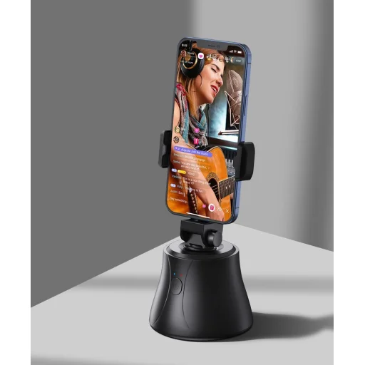 Baseus 360 forgatható fotós gimbal tripod telefontartó arckövető stabilizátorral YouTube TikTok fekete (SUYT-B02) - 15