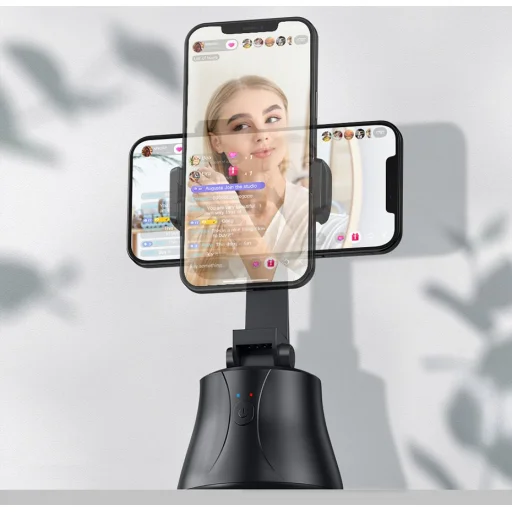 Baseus 360 forgatható fotós gimbal tripod telefontartó arckövető stabilizátorral YouTube TikTok fekete (SUYT-B02) - 14