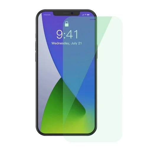 iPhone 12 Pro MAX Baseus 2x 0,15mm Eye Protection Anti Blue Light kijelzővédő üvegfólia (SGAPIPH67N-LQ02) - 1