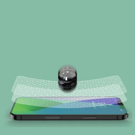 iPhone 12 Pro MAX Baseus 2x 0,15mm Eye Protection Anti Blue Light kijelzővédő üvegfólia (SGAPIPH67N-LQ02) - 14