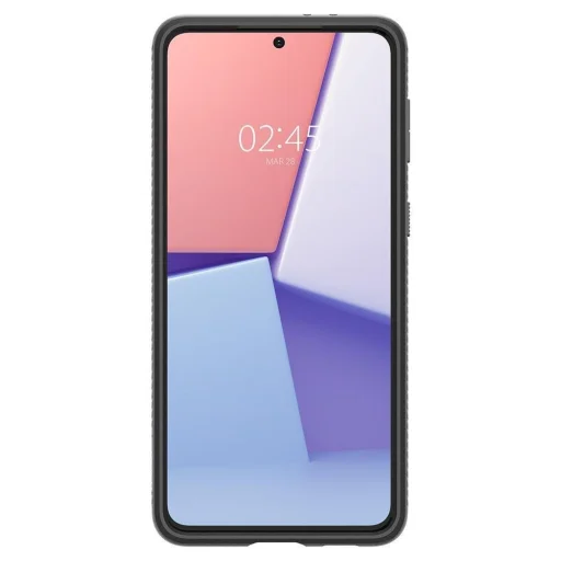 Samsung S21 Spigen Liquid Air flexibilis TPU gél tok matt fekete (ACS02422) - 2
