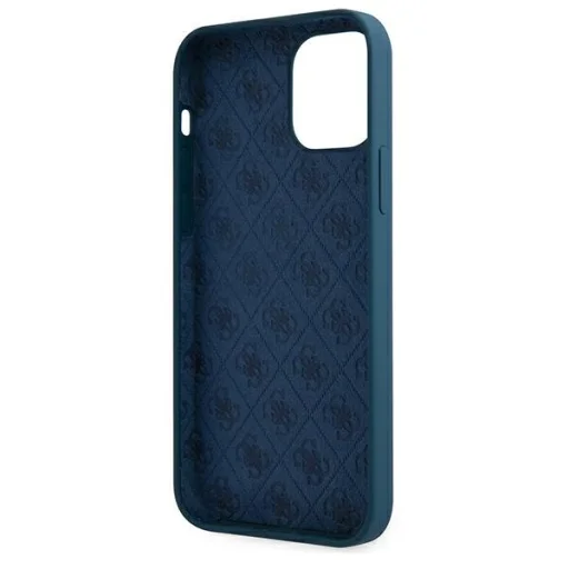 iPhone 12 Pro Max Guess GUHCP12LLSLMGBL Metal Logo Script tok sötétkék - 7