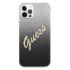 iPhone 12 Pro Max Guess GUHCP12LPCUGLSBK Glitter Gradient Script tok flitteres fekete thumbnail