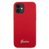 iPhone 12 mini Guess GUHCP12SLSLMGRE Metal Logo Script tok piros thumbnail