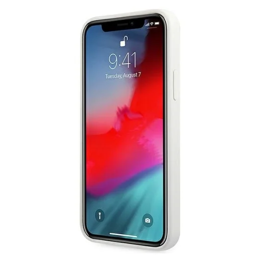 iPhone 12 mini Guess GUHCP12SLSLMGWH Metal Logo Script tok fehér - 6