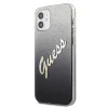 iPhone 12 mini Guess GUHCP12SPCUGLSBK Glitter Gradient Script tok flitteres fekete thumbnail