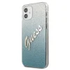 iPhone 12 mini Guess GUHCP12SPCUGLSBL Glitter Gradient Script tok flitteres kék - 2