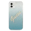 iPhone 12 mini Guess GUHCP12SPCUGLSBL Glitter Gradient Script tok flitteres kék - 3