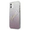 iPhone 12 mini Guess GUHCP12SPCUGLSPI Glitter Gradient Script tok flitteres pink - 2