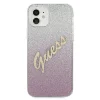 iPhone 12 mini Guess GUHCP12SPCUGLSPI Glitter Gradient Script tok flitteres pink - 4