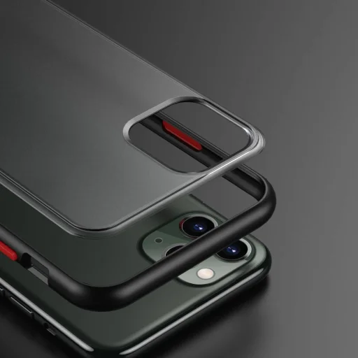 Matt tok iPhone 12/ 12 Pro fekete - 5