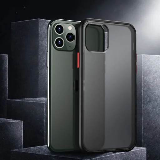 Matt tok iPhone 12/ 12 Pro fekete - 13