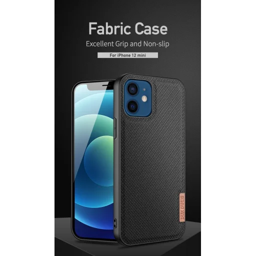 iPhone 12 mini Dux Ducis Fino nylon bevonatú tok zöld - 2