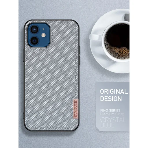 iPhone 12 mini Dux Ducis Fino nylon bevonatú tok zöld - 4