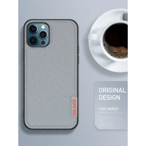 iPhone 12 Pro MAX Dux Ducis Fino nylon bevonatú tok zöld - 4