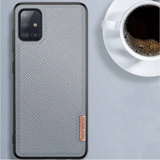 Samsung A51 Dux Ducis Fino nylon bevonatú tok kék - 3