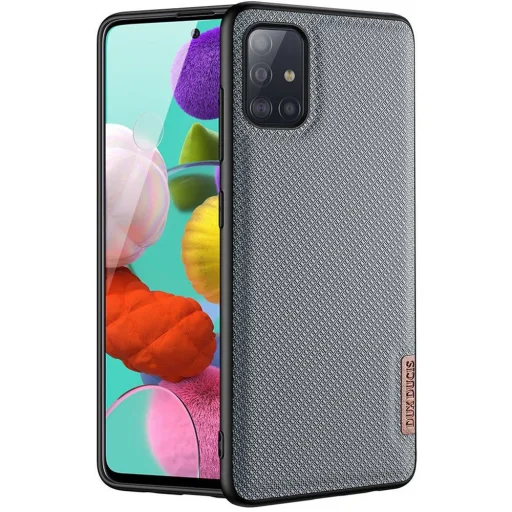 Samsung A51 Dux Ducis Fino nylon bevonatú tok kék - 1