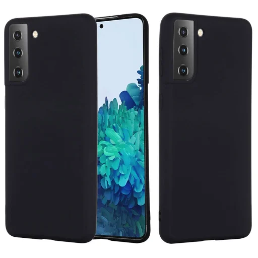 Samgsung S21+ Plus Szilikon tok fekete - 6