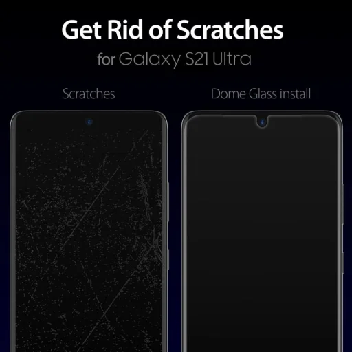 Samsung S21 Ultra Whitestone Dome Glass 9H kijelzővédő üvegfólia UV lámpával - 3