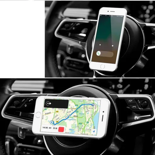 Remax Metal Holder RM-C30 Mágneses autós telefontartó műszerfalra fekete - 7