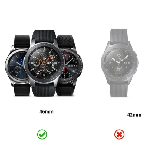Samsung Galaxy Watch 46mm / Gear S3 fronter / Gear S3 Ringke Classic káva díszelem ezüst színben (RGSG0001) - 9