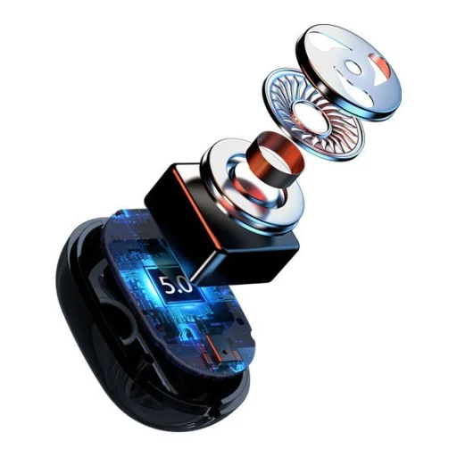 Proda TWS Bluetooth 5.0 vezeték nélküli fülhallgató töltő tokkal fehér (PD-BT500) - 7