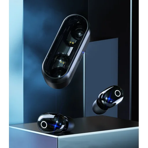 Proda TWS Bluetooth 5.0 vezeték nélküli fülhallgató töltő tokkal fehér (PD-BT500) - 9