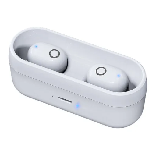 Proda TWS Bluetooth 5.0 vezeték nélküli fülhallgató töltő tokkal fehér (PD-BT500) - 1