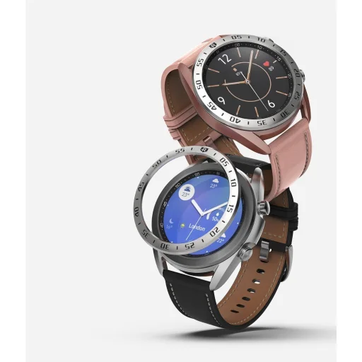 Ringke Samsung Galaxy Watch 3 41 mm káva díszelem ezüst színben (GW3-41-01) - 4