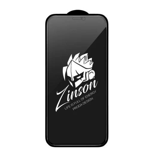 Proda Zinson Anti Spy 9H kijelzővédő üvegfólia iPhone 12/ 12 Pro fekete - 2