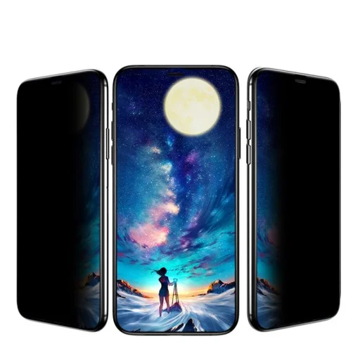 Proda Zinson Anti Spy 9H kijelzővédő üvegfólia iPhone 12/ 12 Pro fekete - 4