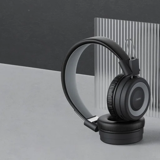 Remax RB-725HB Bluetooth vezeték nélküli fejhallgató TF kártya támogatással pink - 2