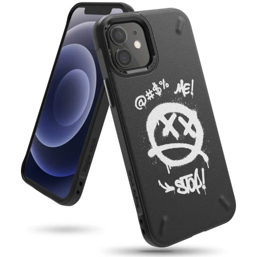 Ringke Onyx Design tok iPhone 12 mini fekete Graffiti (OXAP0030) - 1