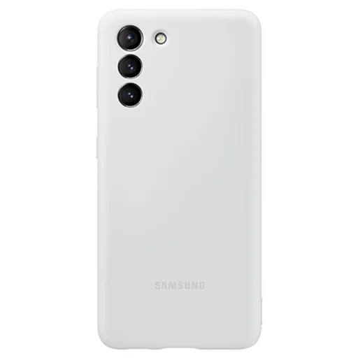 Samsung gyári szilikon tok Samsung S21 világosszürke (EF-PG991TJEGWW) - 1