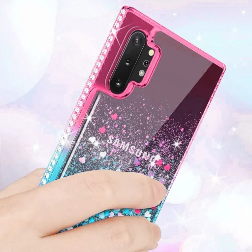 Diamond Liquid tok IPHONE 7 / 8 / SE 2020 pink-kék - 6