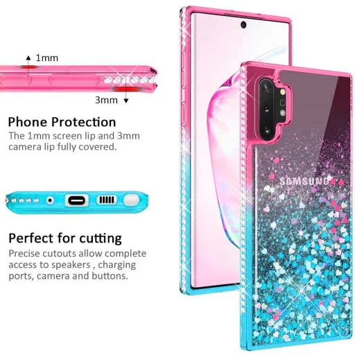 Diamond Liquid tok IPHONE 7 / 8 / SE 2020 pink-kék - 5