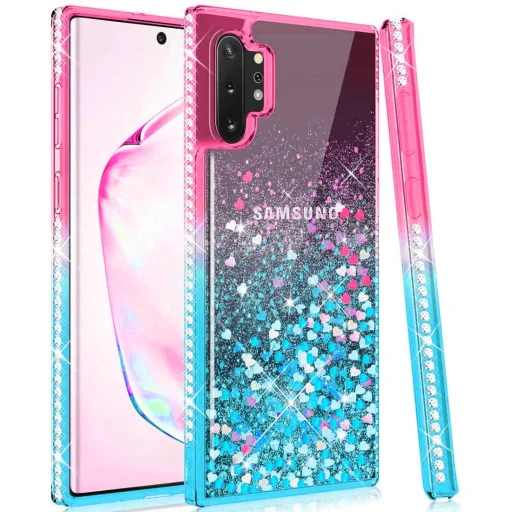 Diamond Liquid tok IPHONE 7 / 8 / SE 2020 pink-kék - 1