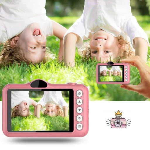 Digitális fényképezőgép gyerekeknek 8MP pink - 7