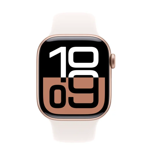 Apple Watch S10 GPS 42mm Rose Gold Alu Case with Light Blush Sport Band - M/L - 2