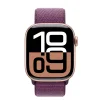 Apple Watch S10 GPS 42mm Rose Gold Alu Case with Plum Sport Loop thumbnail