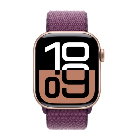 Apple Watch S10 GPS 42mm Rose Gold Alu Case with Plum Sport Loop - 3
