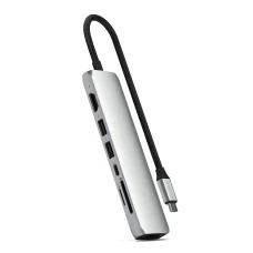 Satechi 7-az-1-ben USB-C karcsú többportos adapter Ethernettel - Ezüst