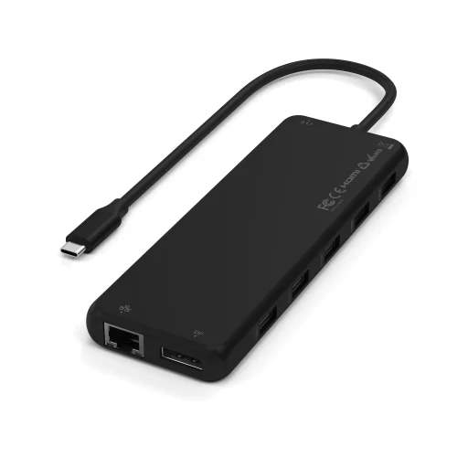  Satechi 13 az 1-ben USB-C hármas kijelzős többportos adapter - fekete - 2