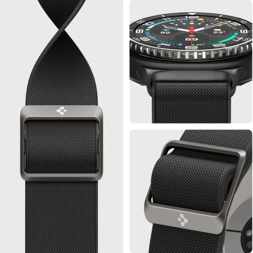 Spigen Lite Fit Samsung Galaxy Watch 8 / Classic (40 / 44 / 46 mm) Fekete óraszíj - 8