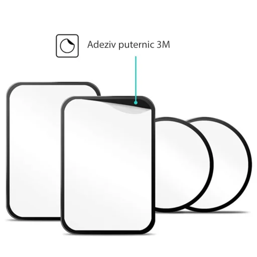 Techsuit - (2 csomag) Fémlemez (MP02) - PU bőrborítású - Fekete - 6