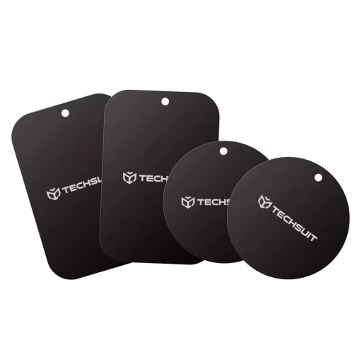 Techsuit - (4 darabos) Fém Lemez (MP04) - Matt Festékbevonattal - Fekete. - 2