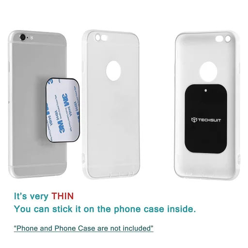 Techsuit - (4 darabos) Fém Lemez (MP04) - Matt Festékbevonattal - Fekete. - 3